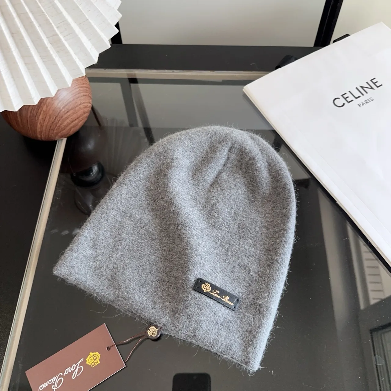 Celine Beanie in Grey · view 2