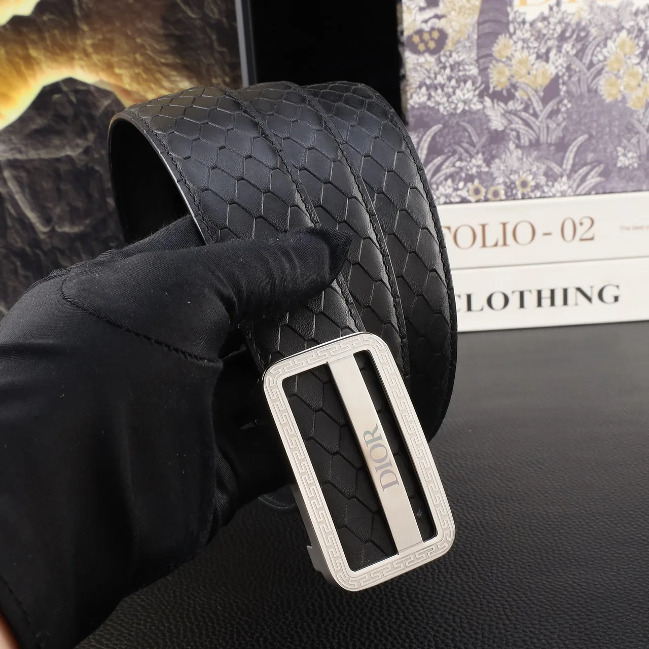 Dior Automatic Belt in Black · view 5