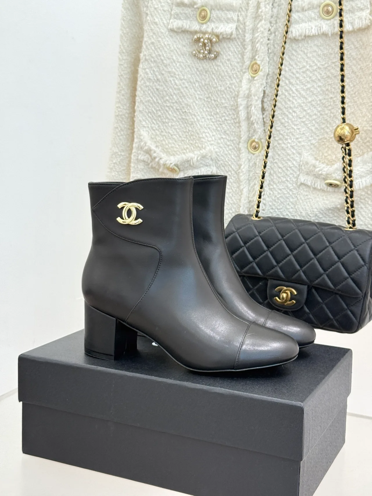 Chanel Ankle Boots in Black · view 1