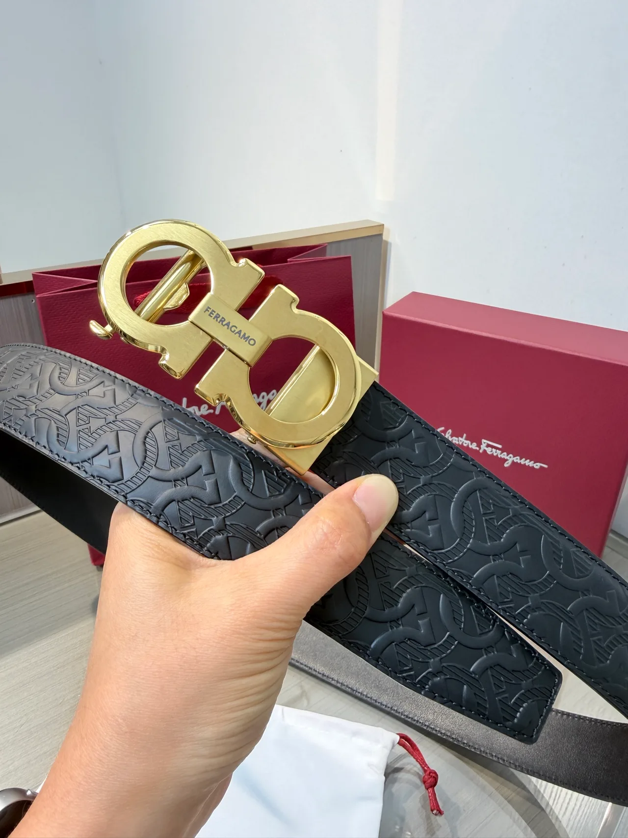 Ferragamo Belt in Black · view 5