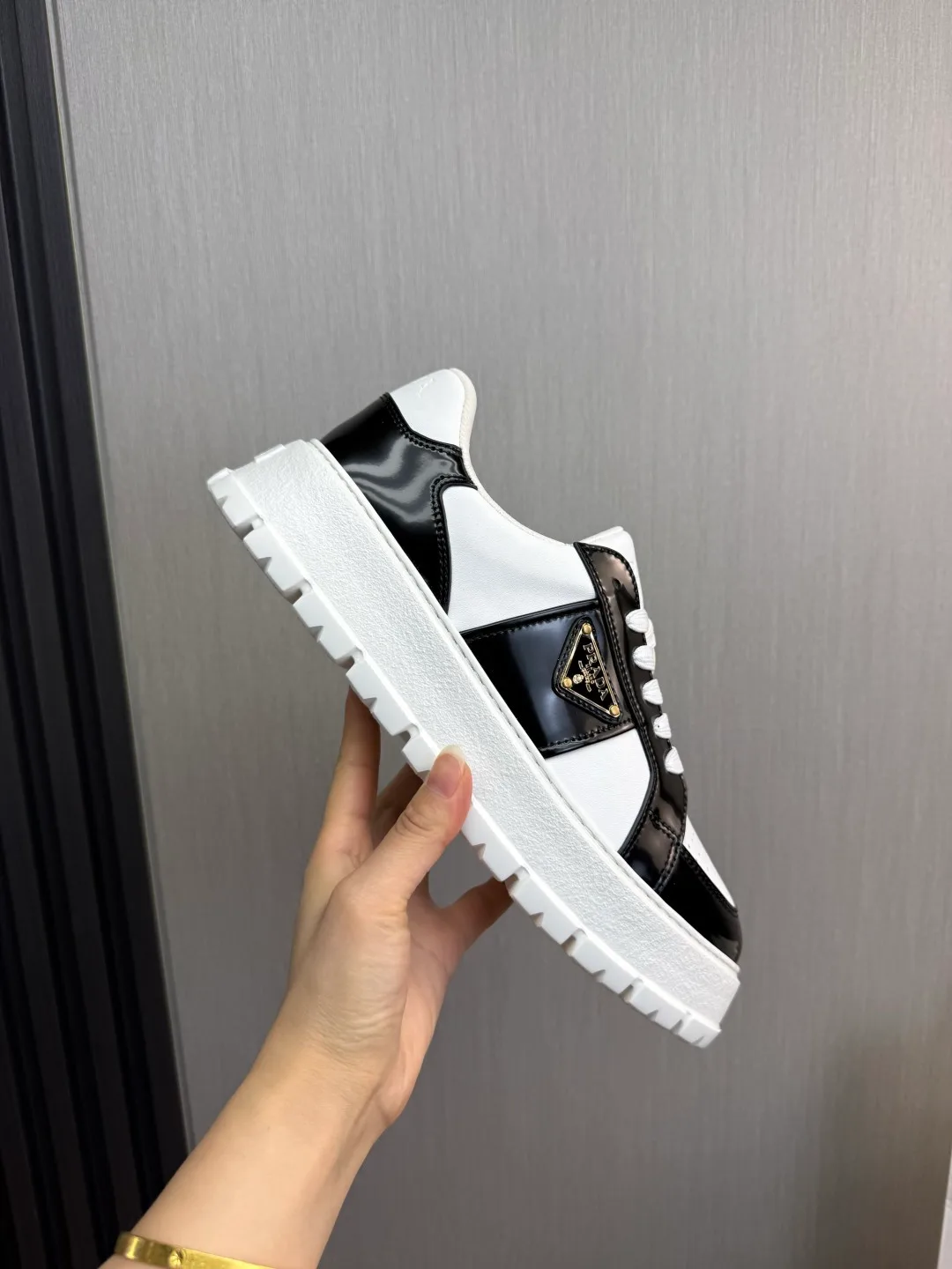 Prada Cowhide Sneakers in White · view 7