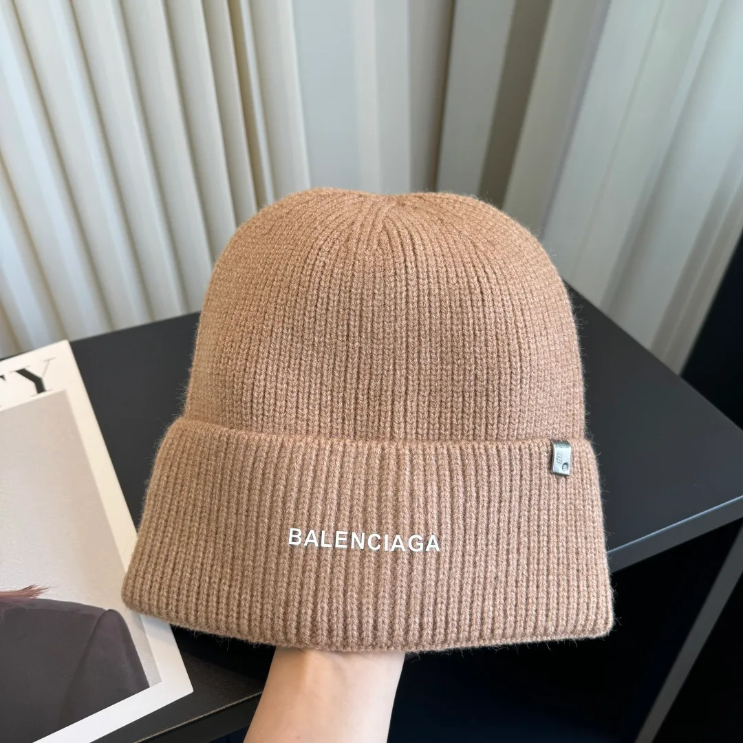 Balenciaga Beanie in Tan · view 1
