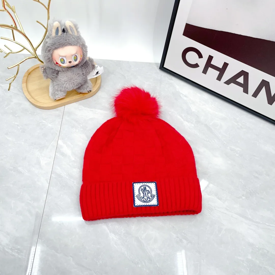 Moncler Wool Beanie, Scarf and Gloves Set in Red · view 4