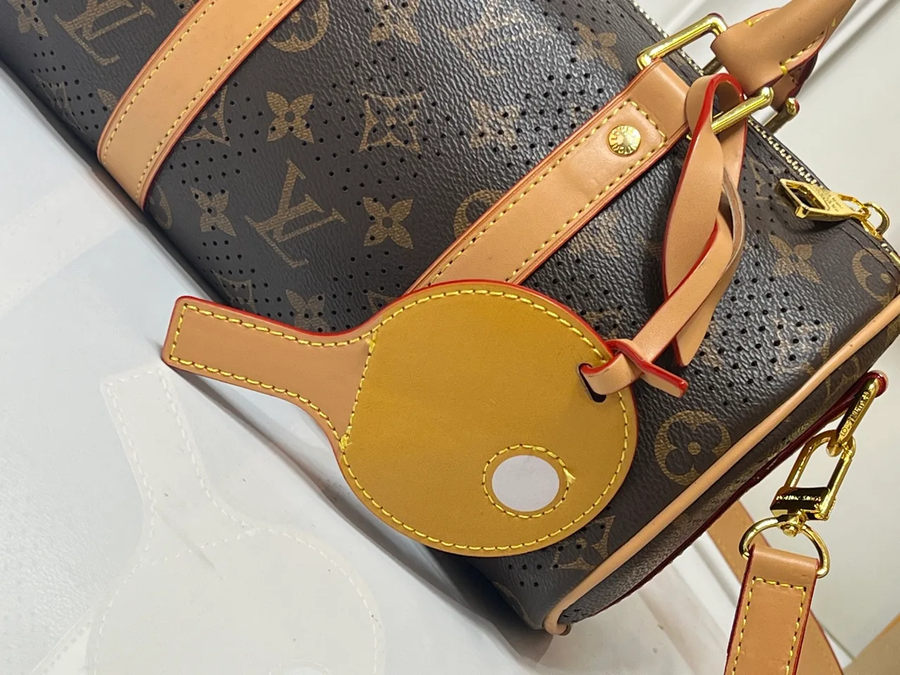 Louis Vuitton Canvas Barrel Bag in Brown · view 6