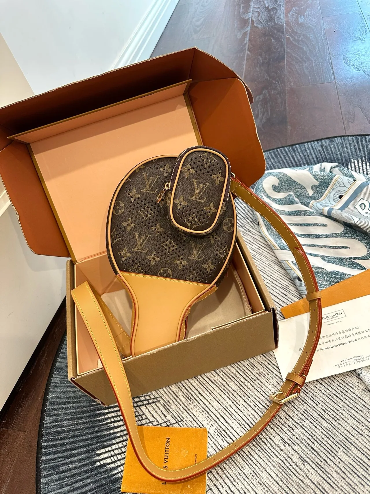 Louis Vuitton Canvas Round Backpack in Brown · view 4