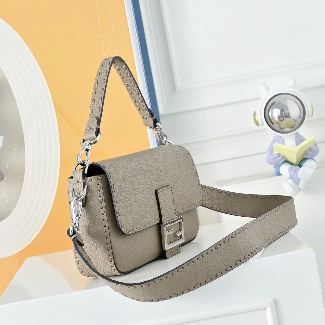 Fendi Baguette Smooth Shoulder Bag in Beige · view 2
