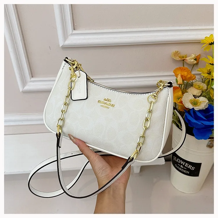 Coach 6921 Shoulder Bag in Black & Pink & Blue & Green & White & Beige & Brown · view 7