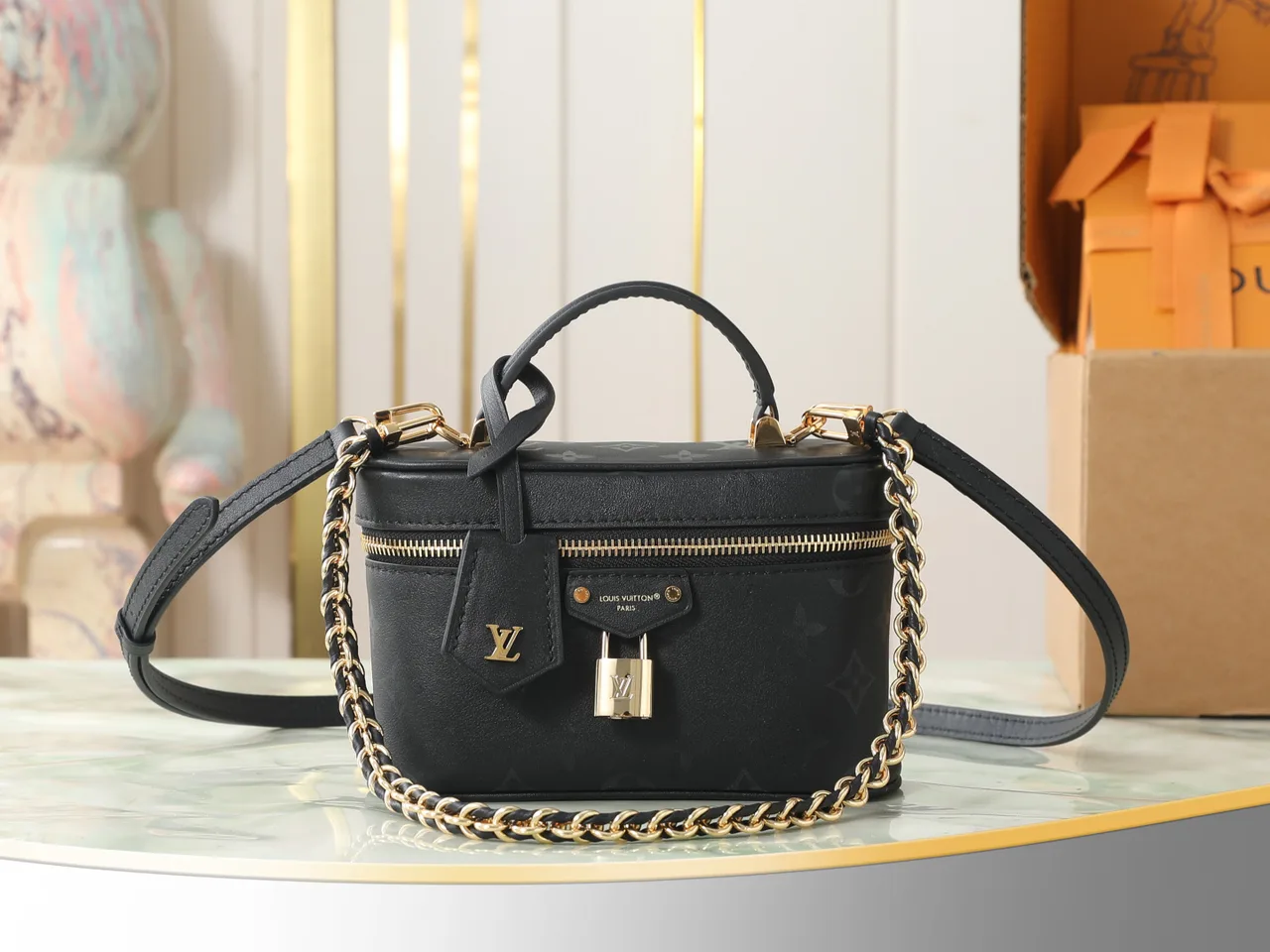 Louis Vuitton Cowhide Handbag in Black · view 1