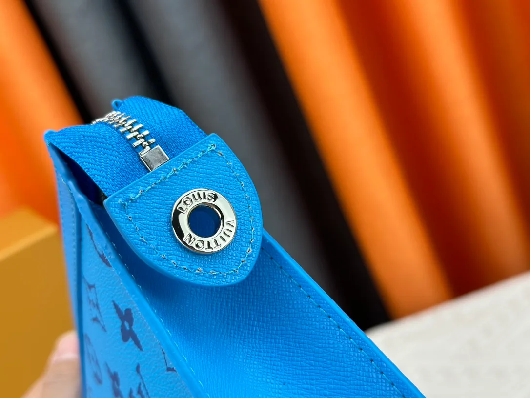 Louis Vuitton Canvas Clutch in Blue · view 7