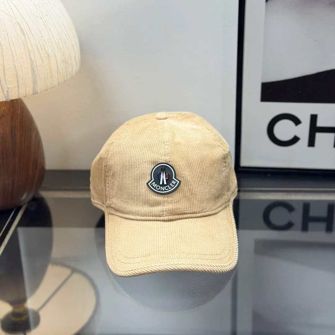 Moncler Baseball Cap in Beige · view 3