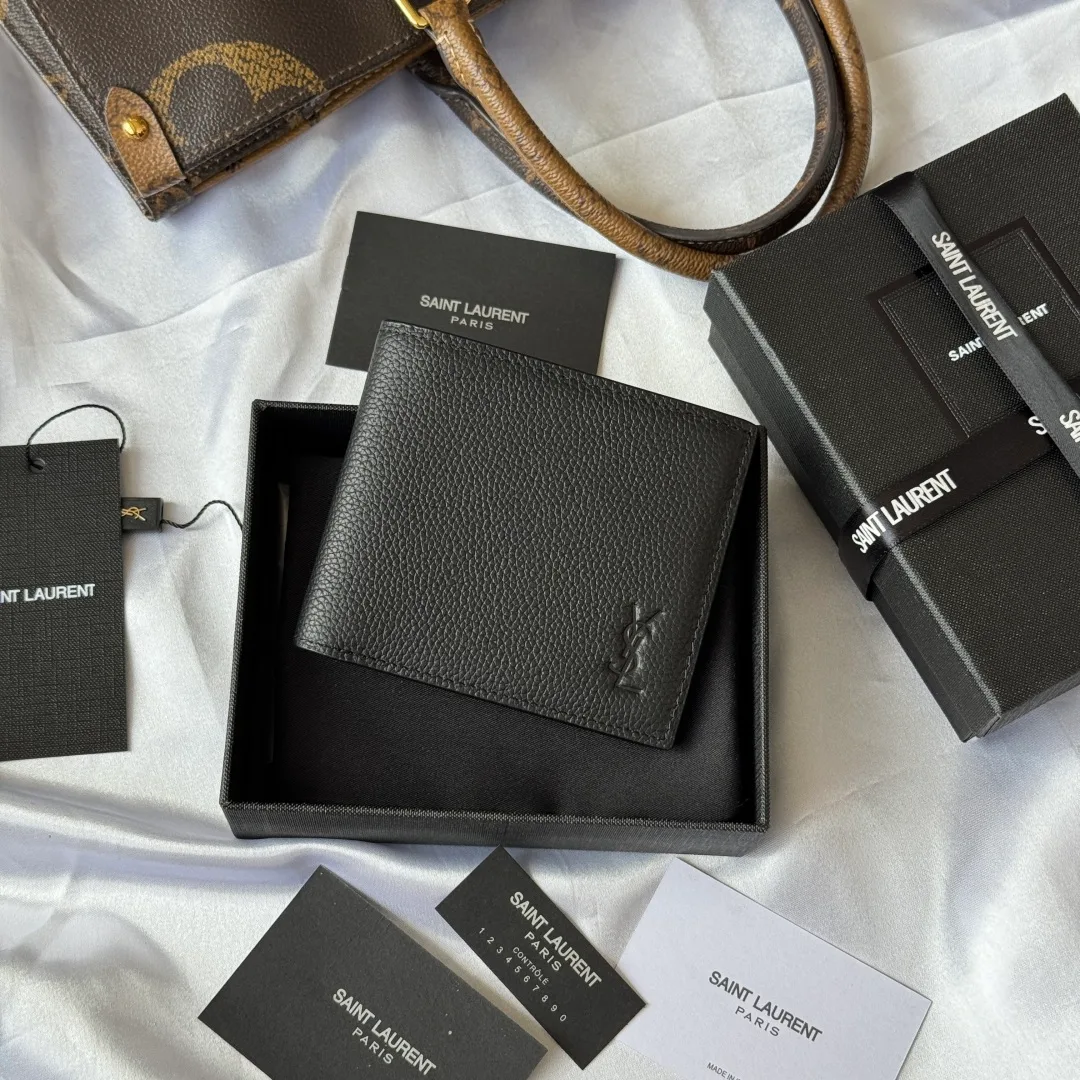 Saint Laurent Bifold Wallet in Black · view 2