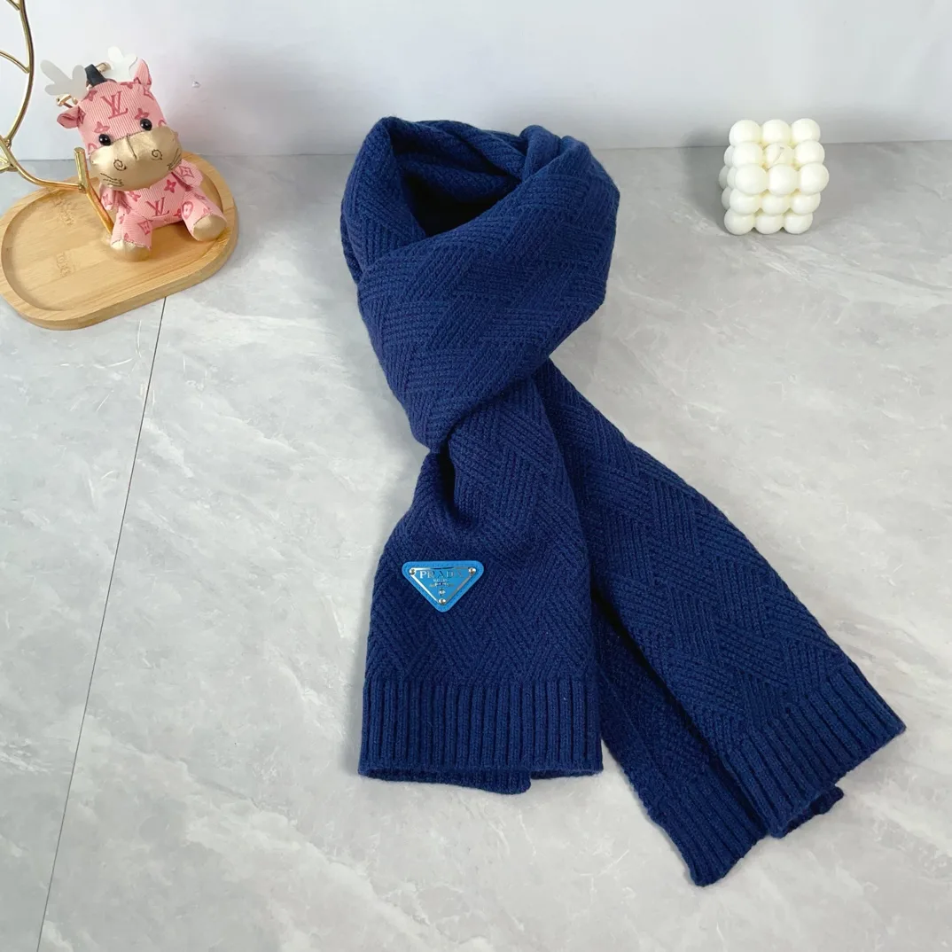 Prada Wool Beanie and Scarf Set in Blue · view 6
