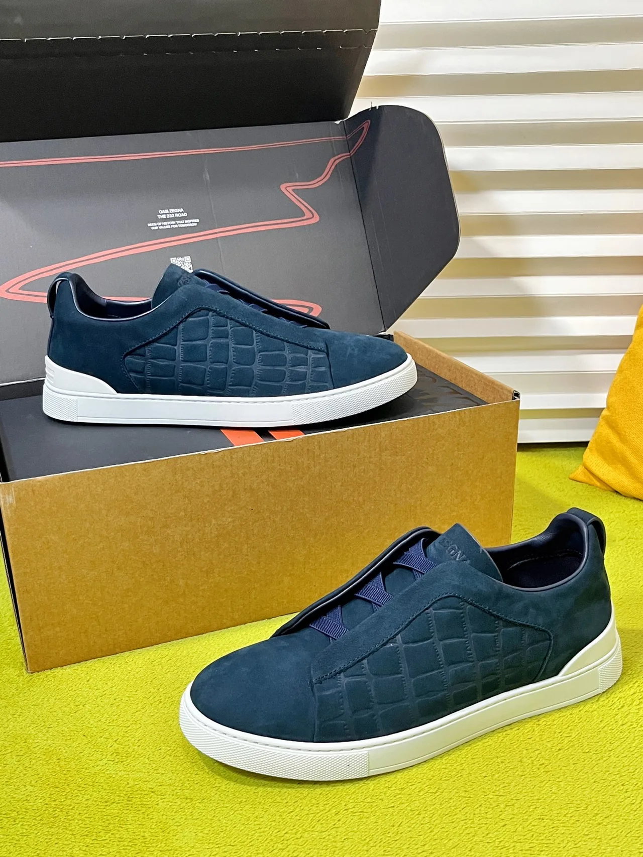 Zegna Sneakers in Blue · view 4