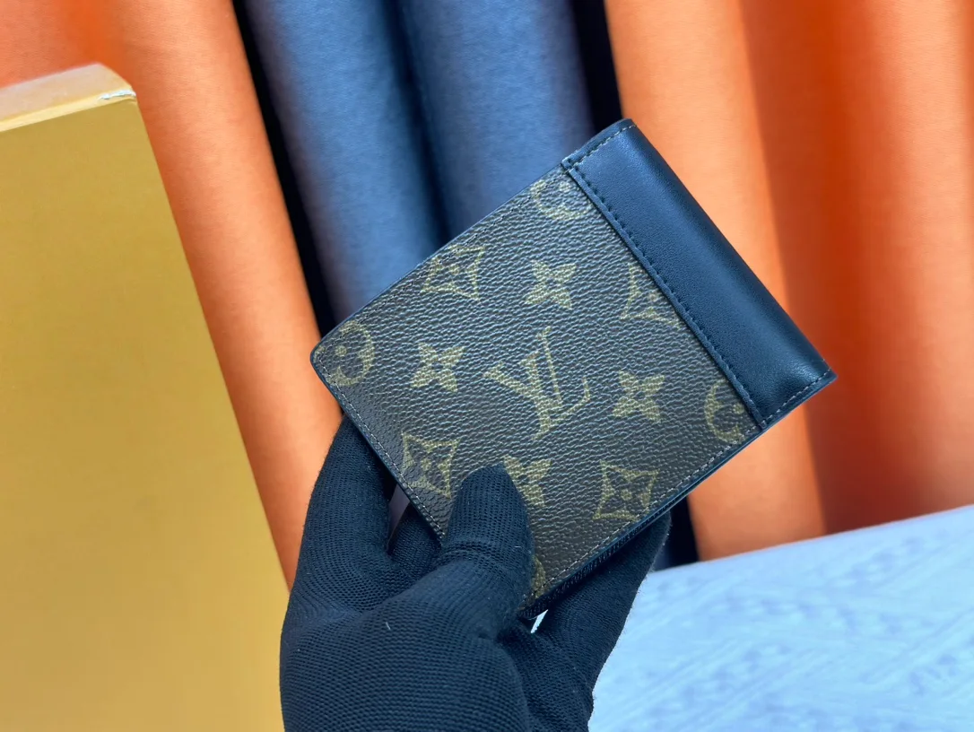Louis Vuitton Cowhide Canvas Smooth Bifold Wallet in Brown · view 2