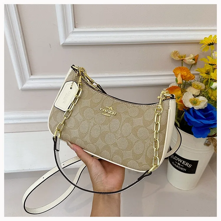 Coach 6921 Shoulder Bag in Black & Pink & Blue & Green & White & Beige & Brown · view 5