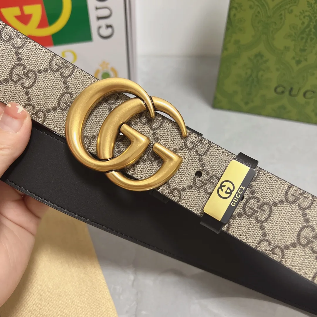 Gucci Cowhide Belt in Black · view 6