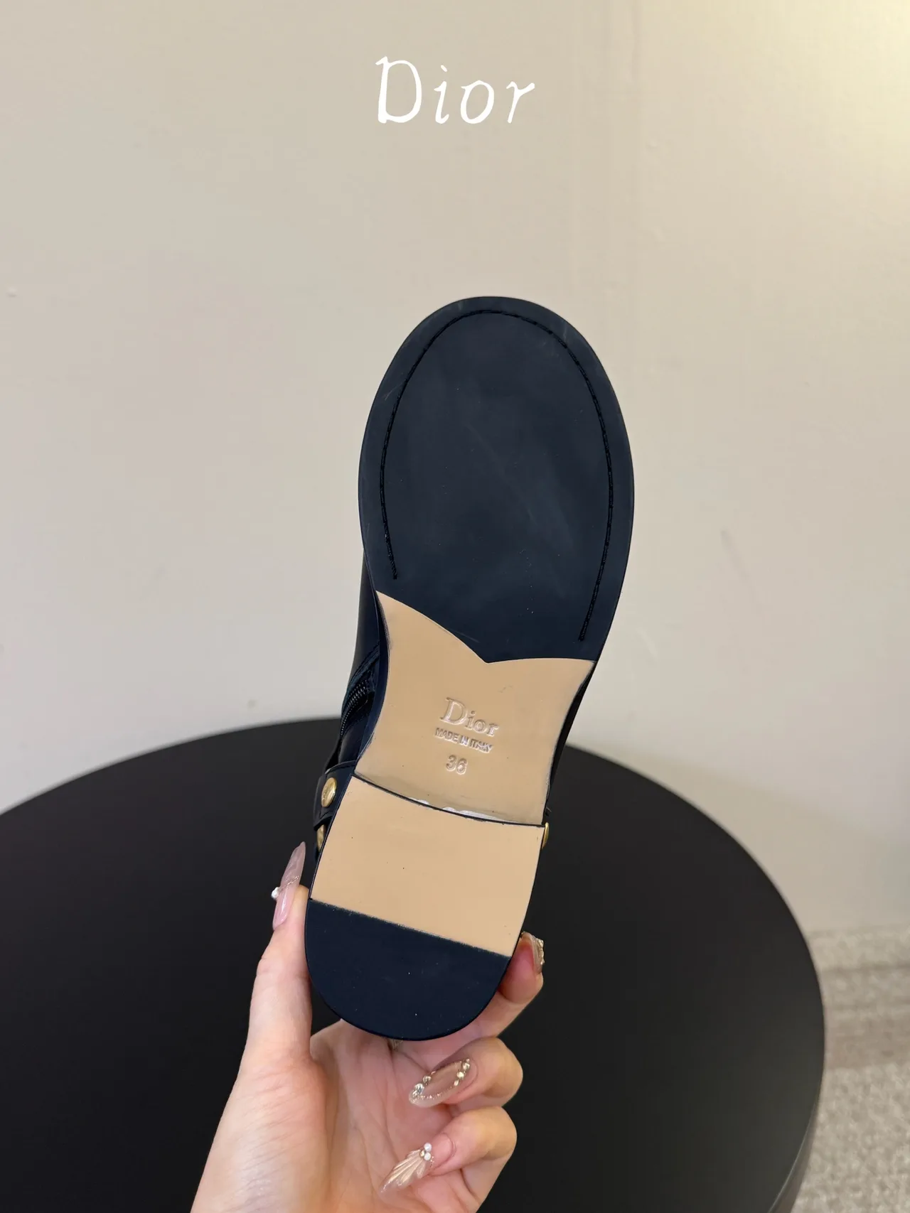 Dior Round-Toe Ankle Boots in Black · view 7