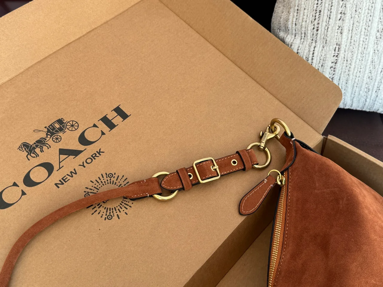 Coach Crescent Shoulder Bag in Brown · view 7