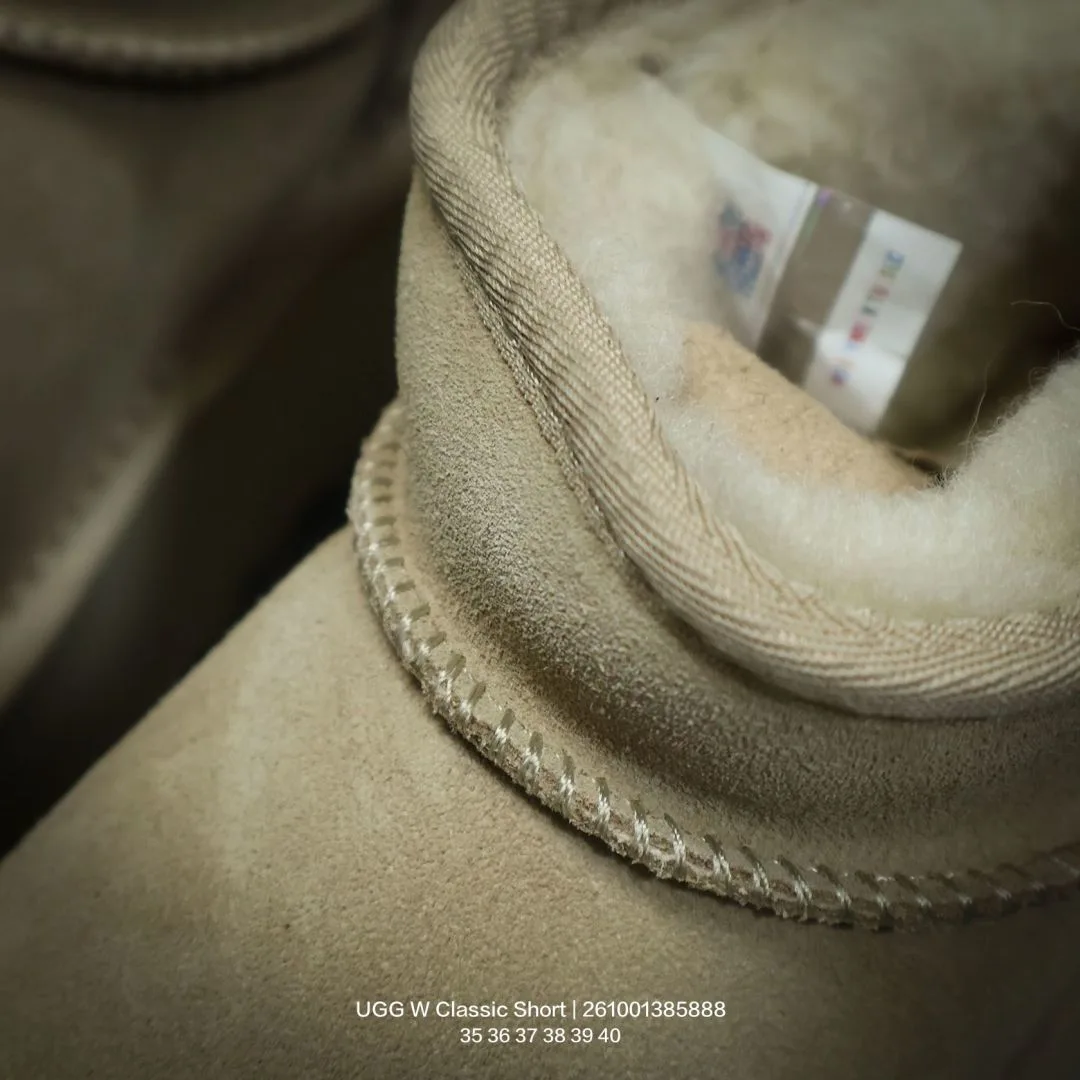 UGG Wool Ankle Boots in Beige · view 8