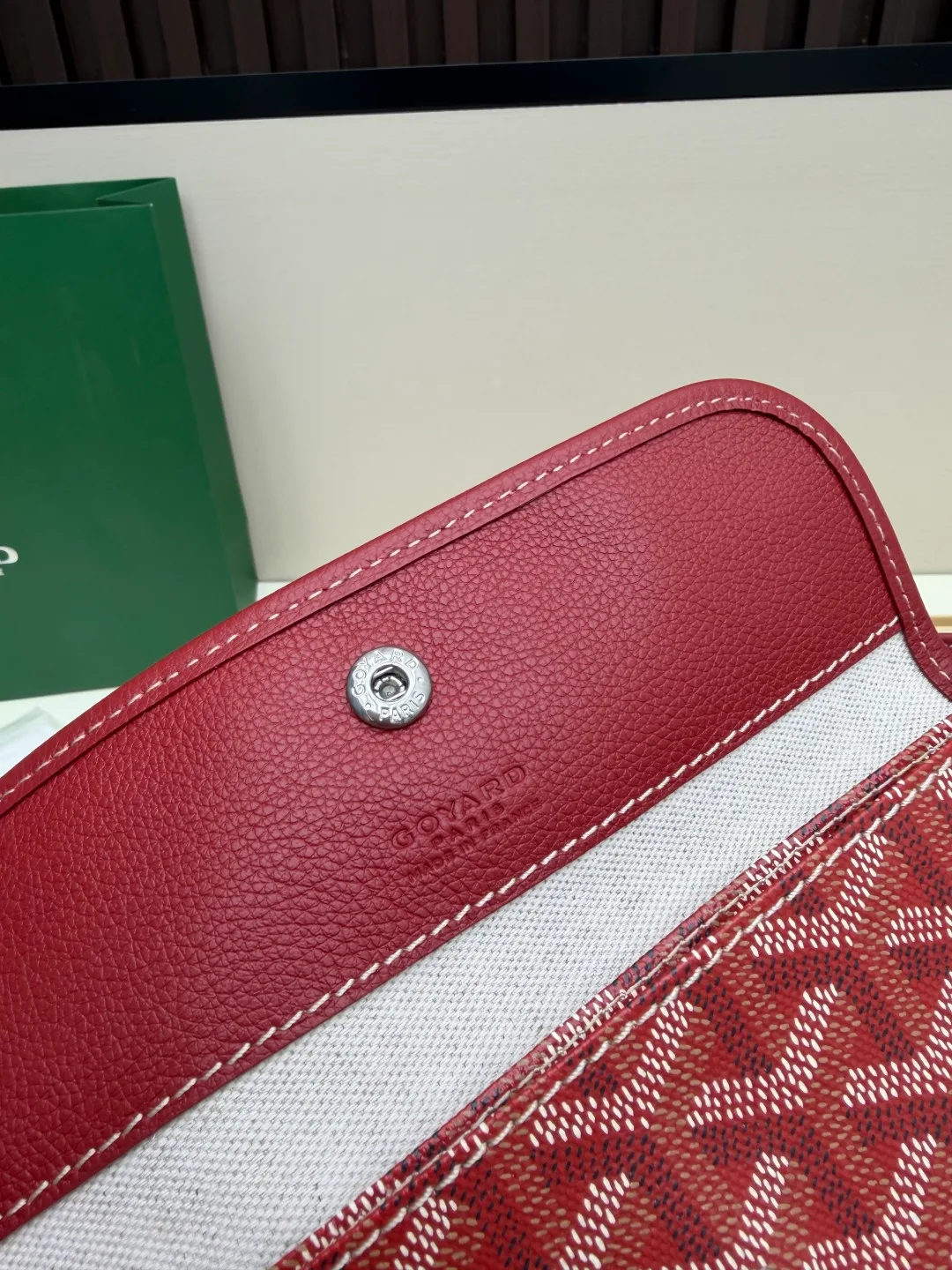Goyard Canvas Smooth Tote in Red · view 8
