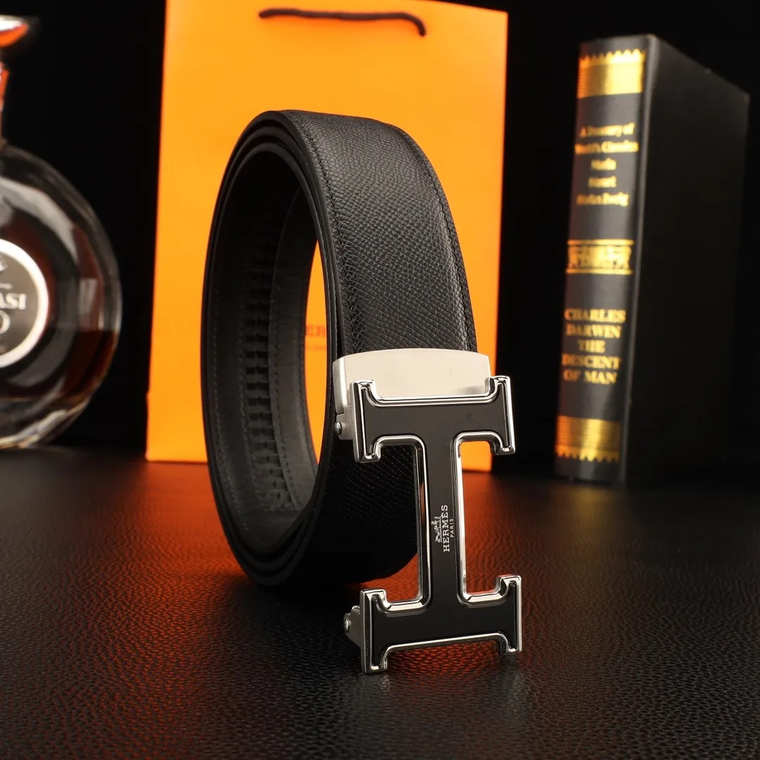 Hermes H Automatic Belt in Black · view 1