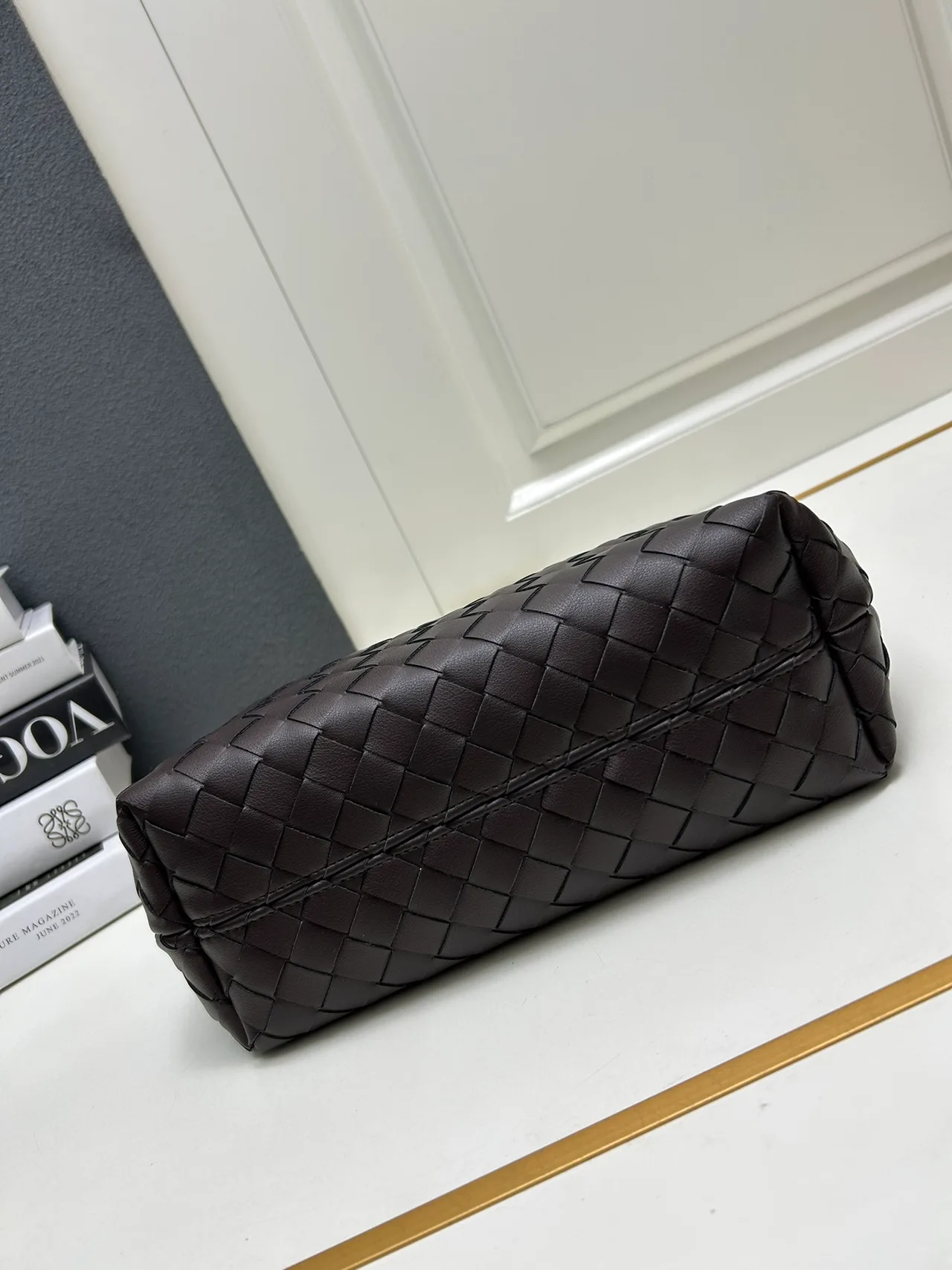 Bottega Veneta Woven Tote in Brown · view 4