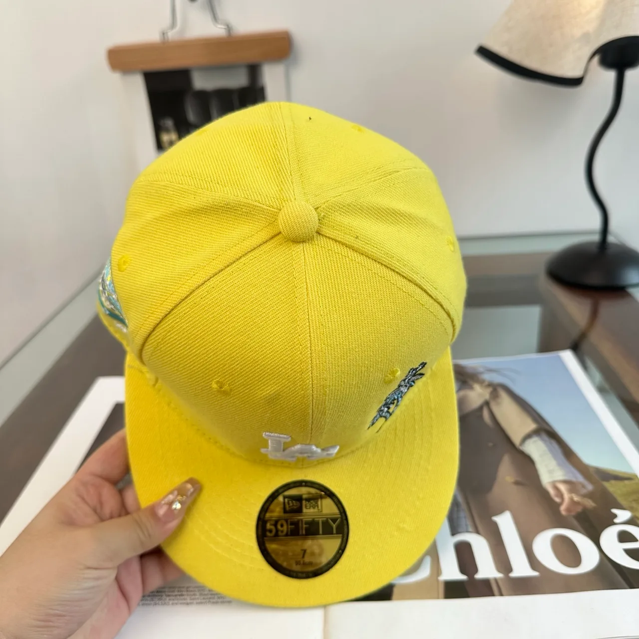 New Era Baseball Cap in Yellow · view 5