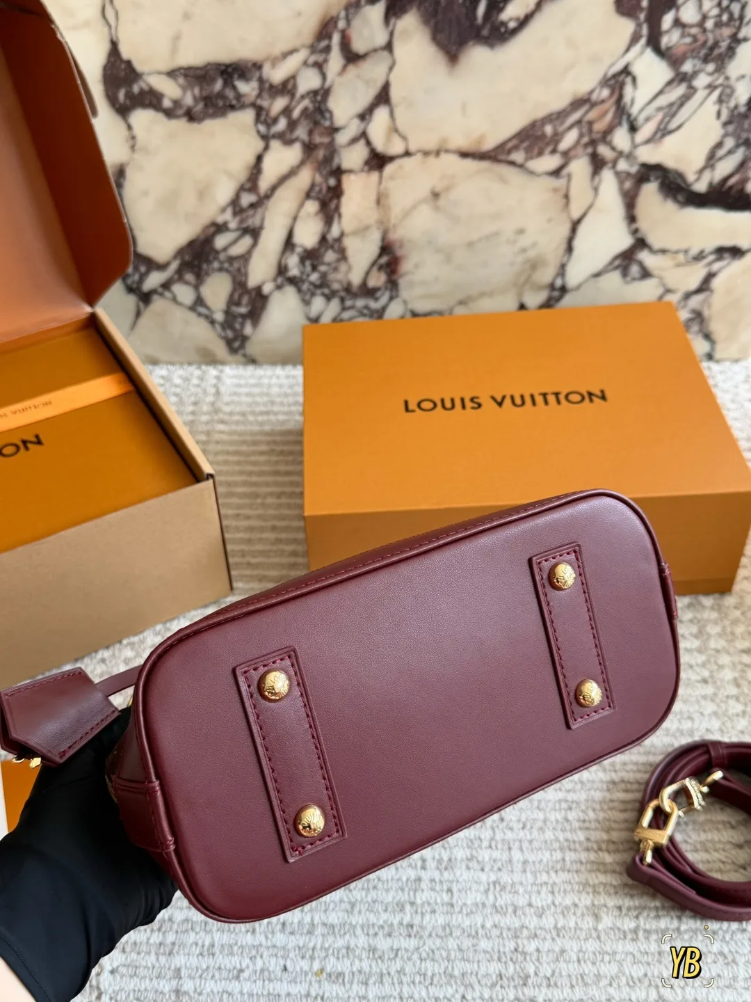 Louis Vuitton Cowhide Check Handbag in Brown · view 7