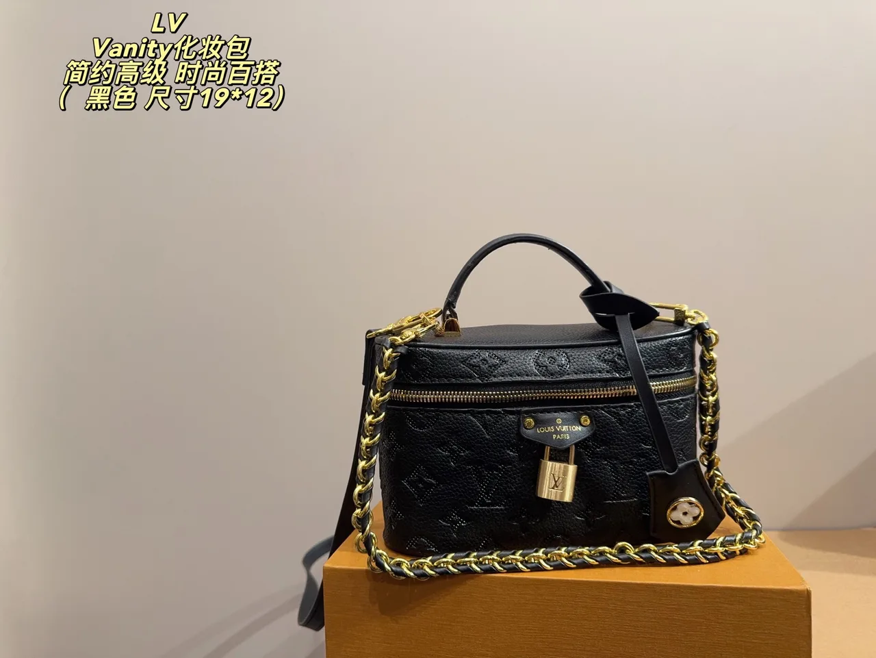 Louis Vuitton Vanity Chain Bag in Black / Grey / Pink · view 1