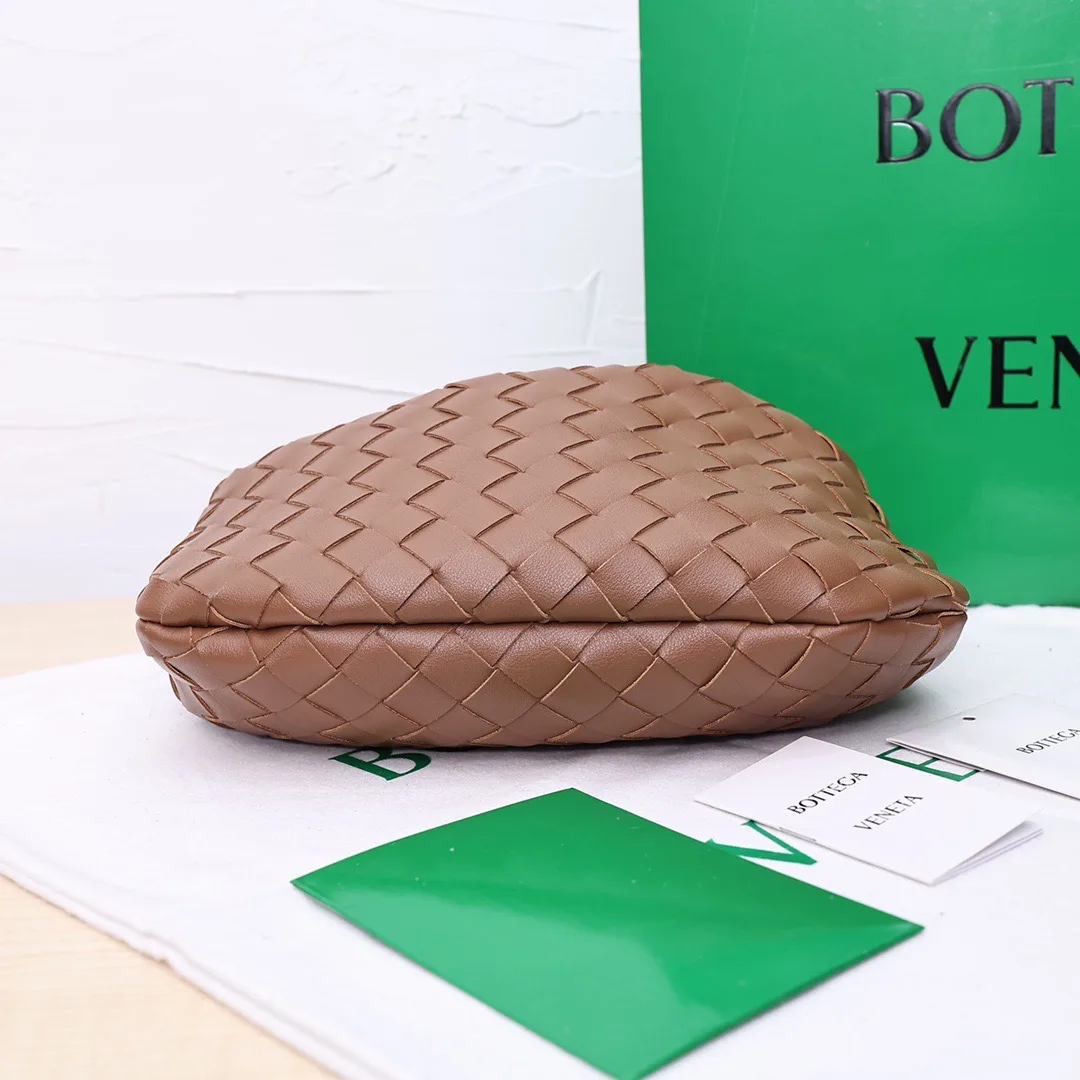 Bottega Veneta Sheepskin Woven Hobo Bag in Brown · view 4
