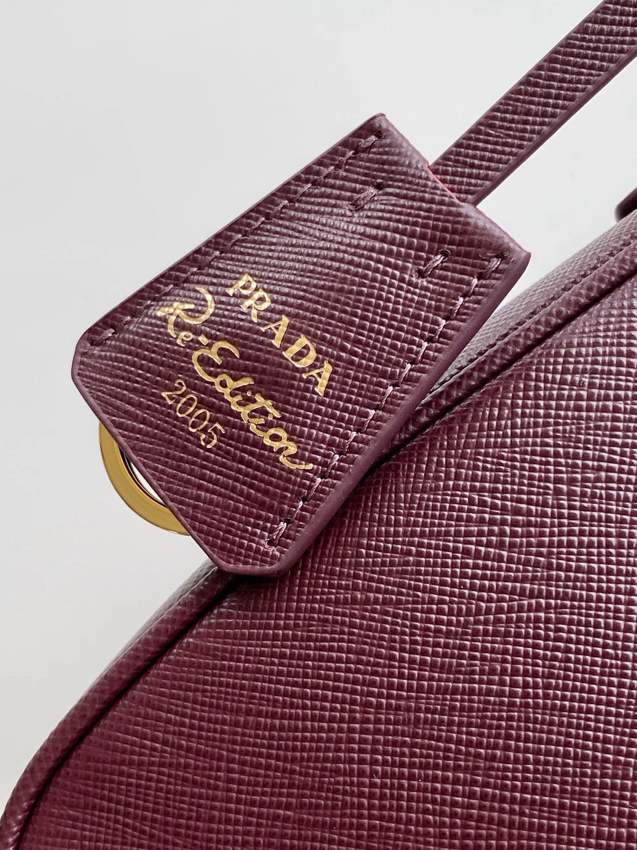 Prada Smooth Hobo Bag in Burgundy · view 6