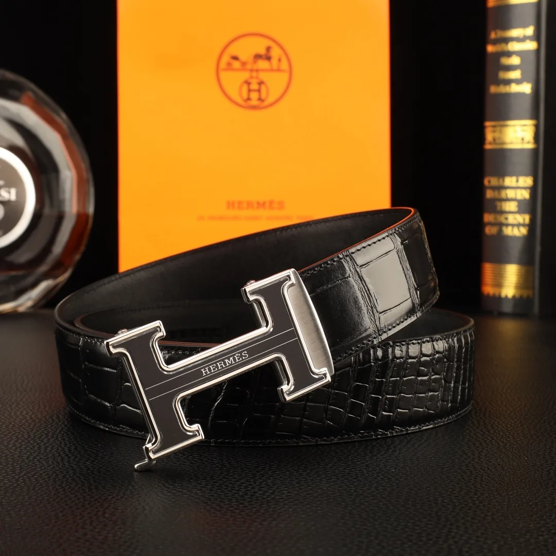 Hermes Automatic Belt in Black · view 1