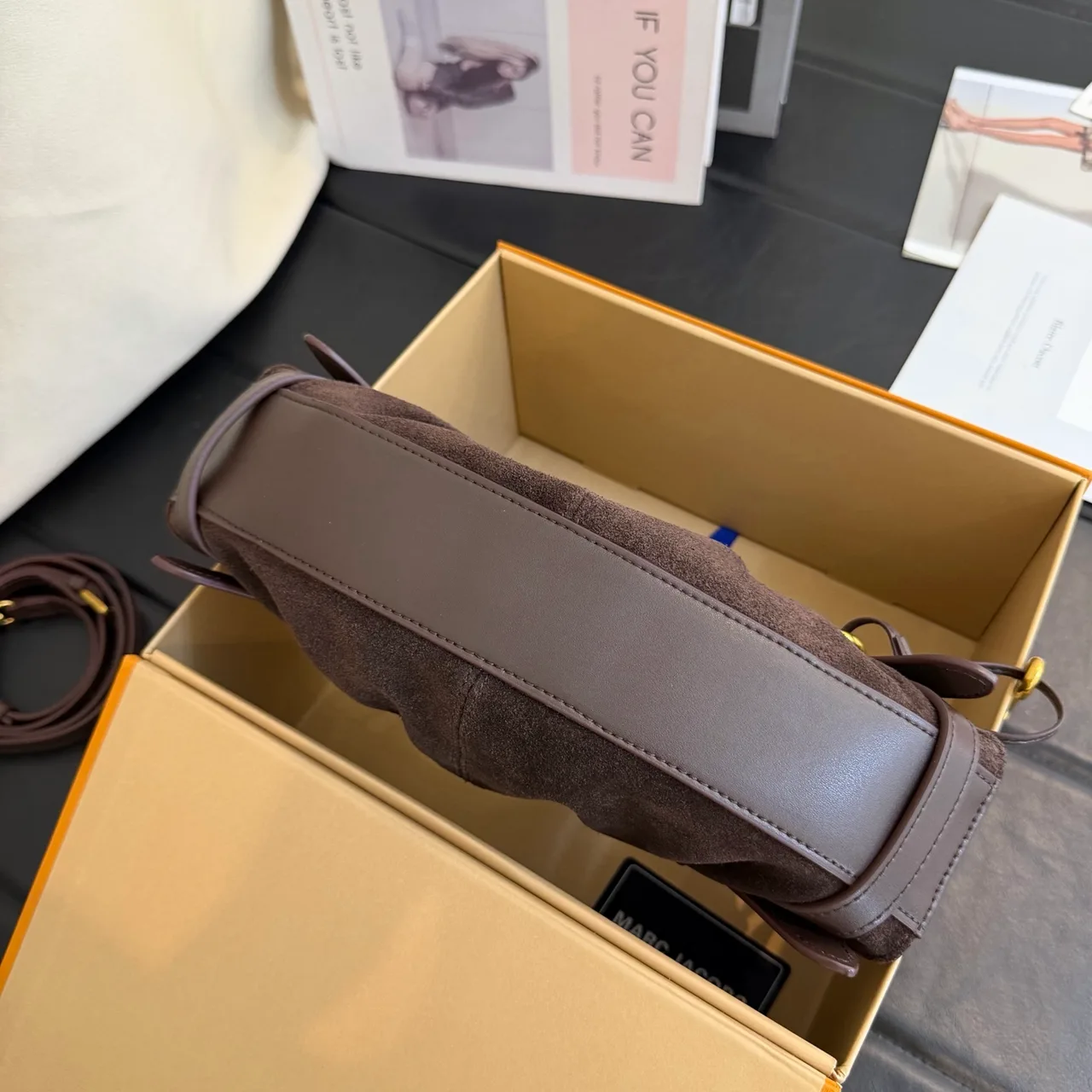 Marc Jacobs Cowhide Clutch in Brown · view 6