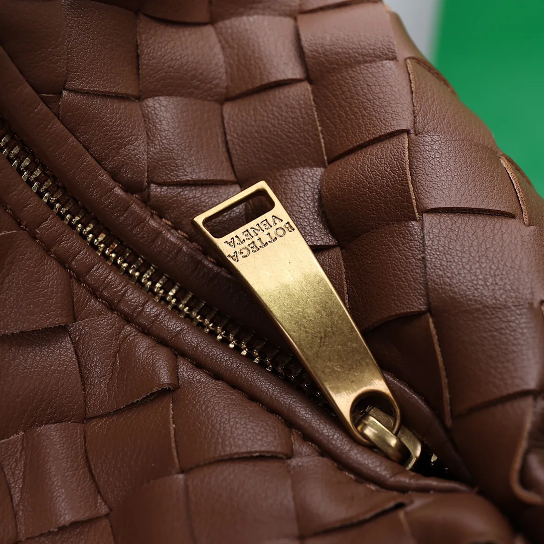 Bottega Veneta Sheepskin Woven Hobo Bag in Brown · view 7