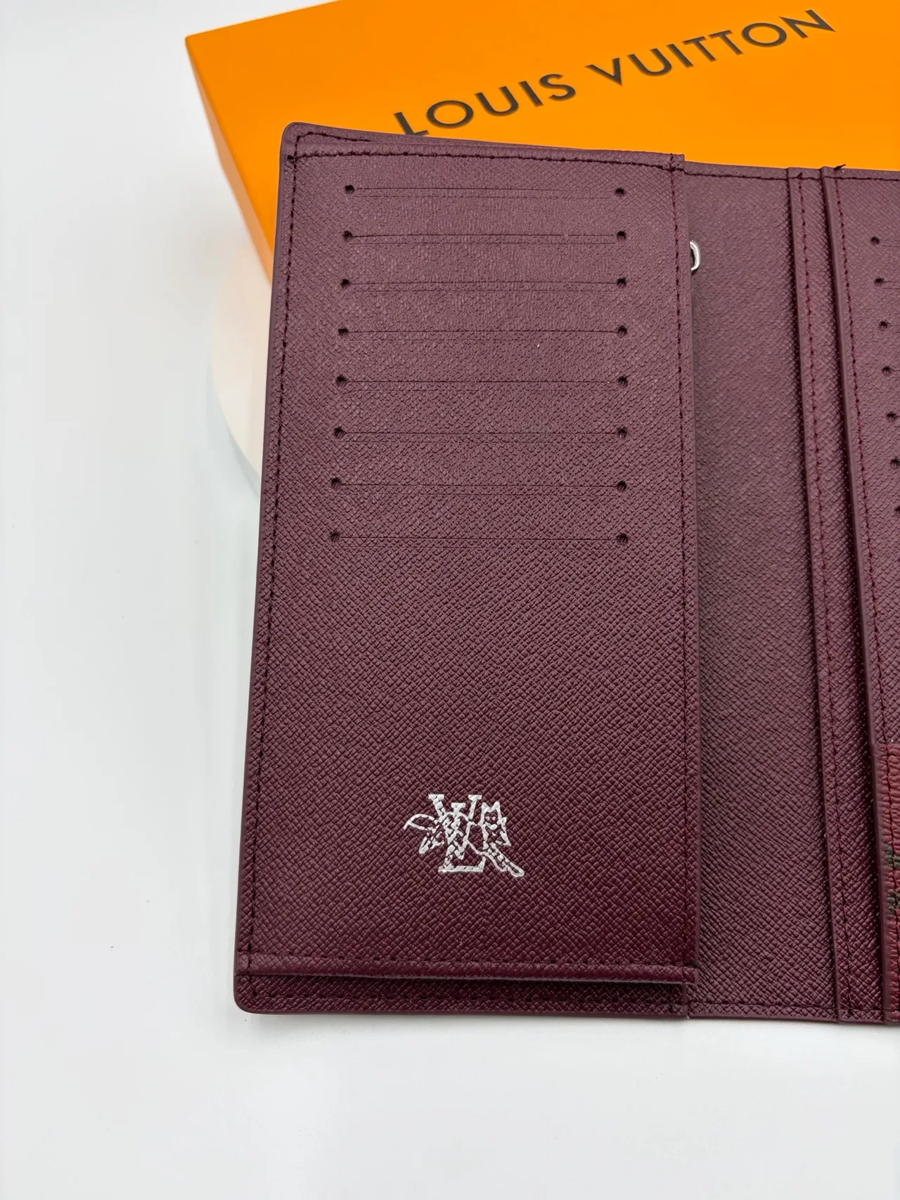 Louis Vuitton Canvas Long Wallet in Burgundy · view 7
