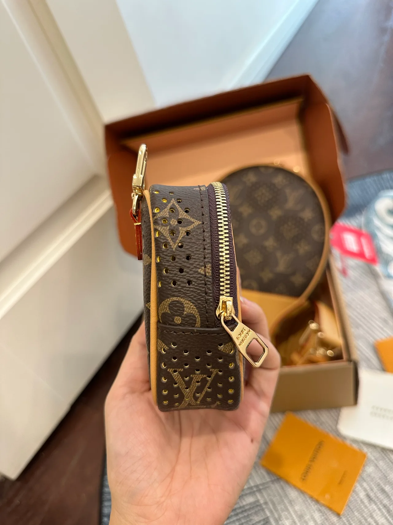 Louis Vuitton Canvas Round Backpack in Brown · view 8