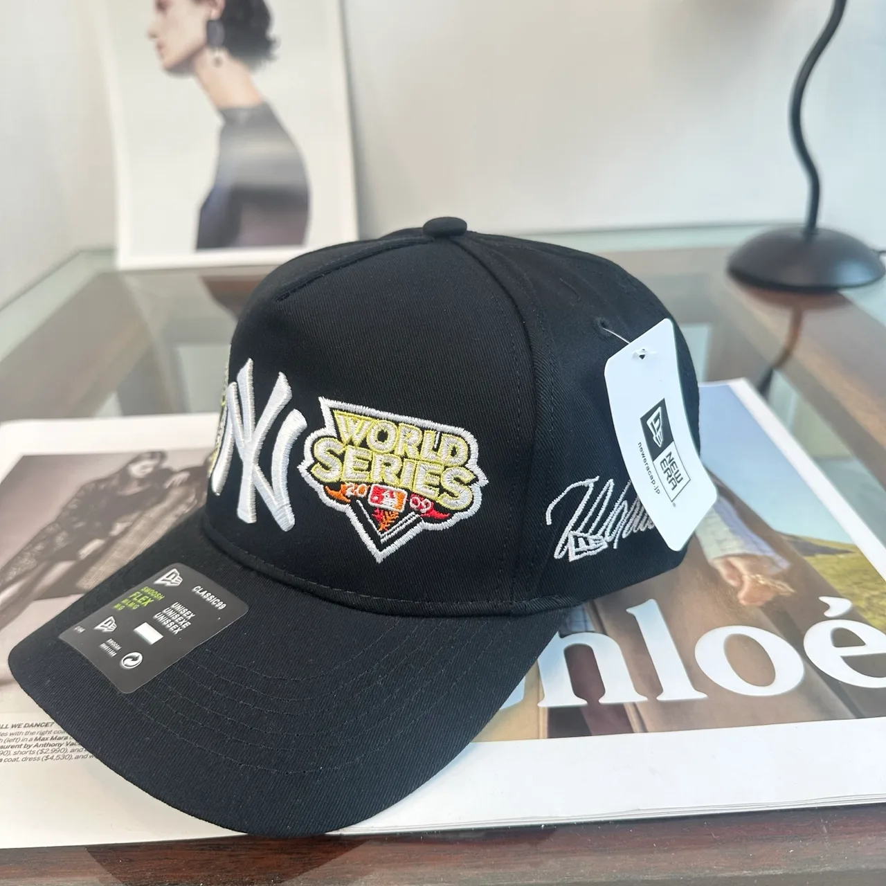 New Era Baseball Cap in Black & Burgundy & Green & Beige & Purple & White · view 4