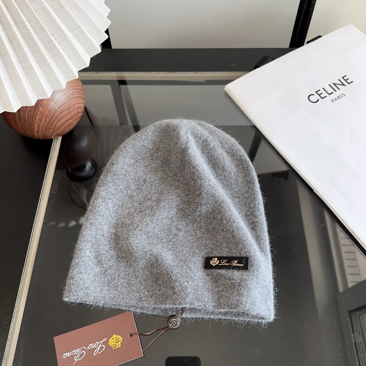 Celine Beanie in Grey · view 3