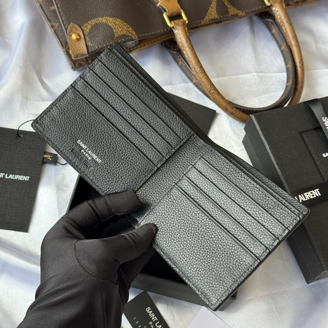 Saint Laurent Bifold Wallet in Black · view 6