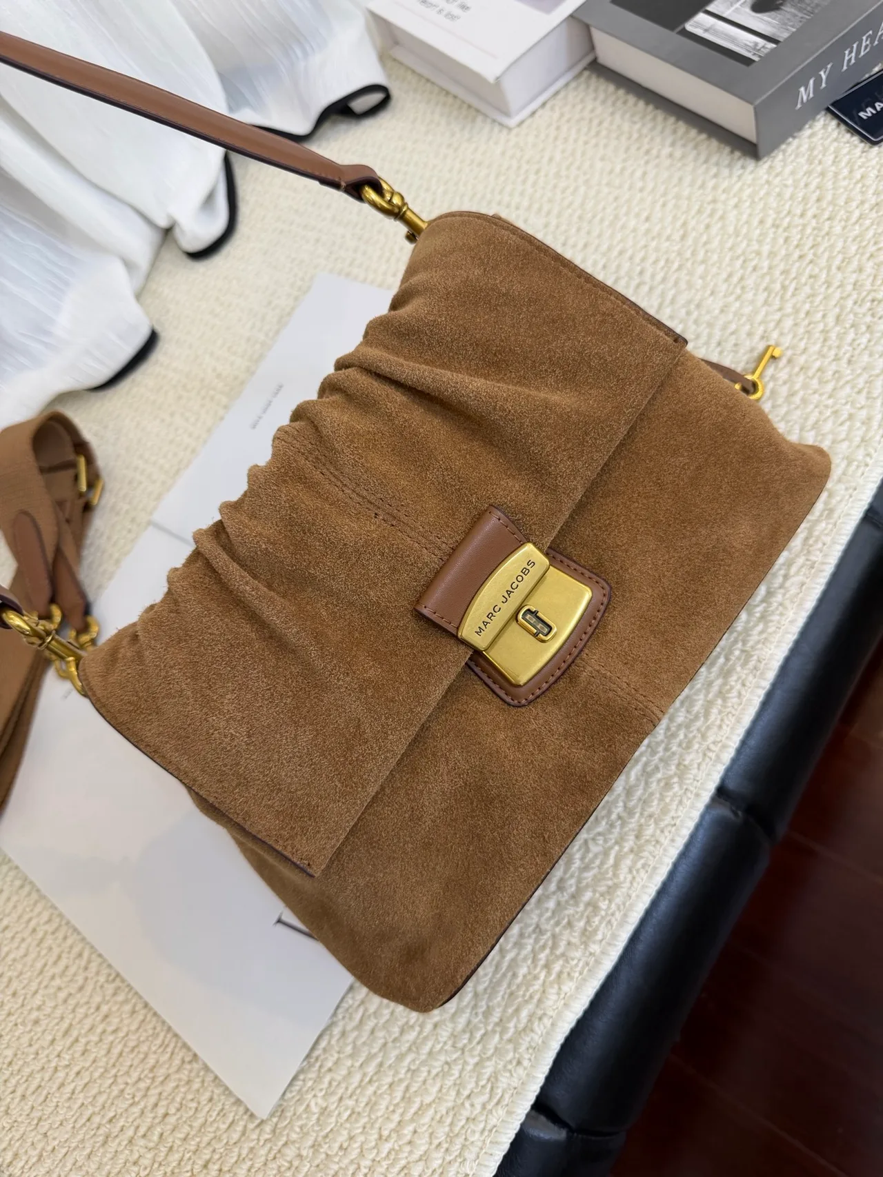 Marc Jacobs Cowhide Shoulder Bag in Brown · view 4