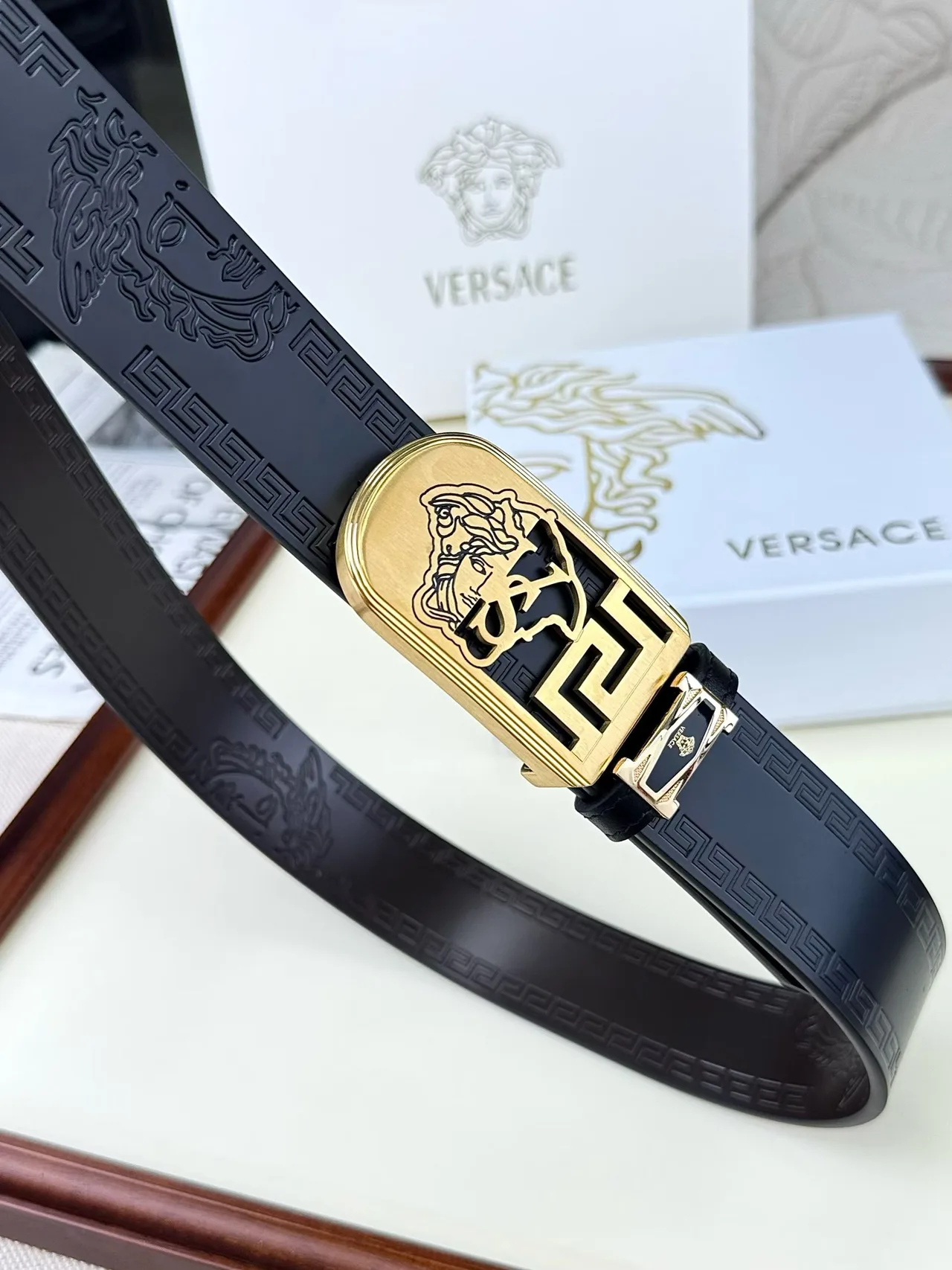 Versace Belt in Black · view 8