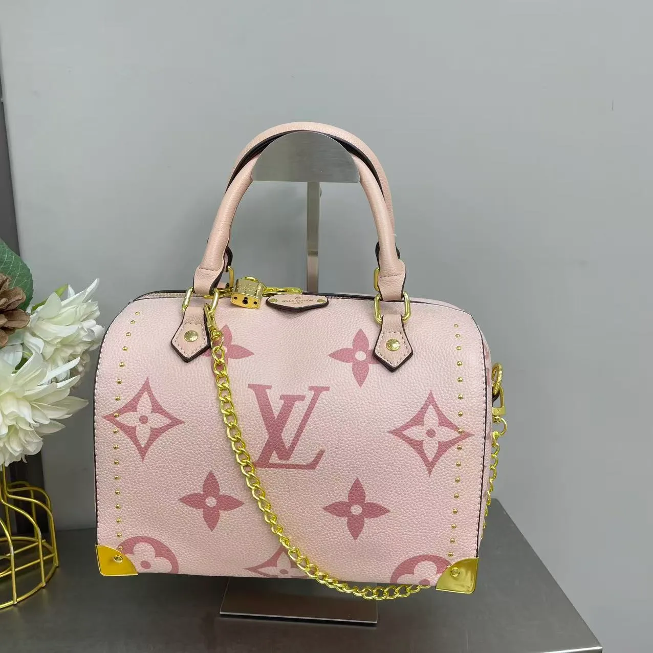 Louis Vuitton Monogram Pillow Bag in Beige & Pink & White & Black & Orange & Purple · view 3