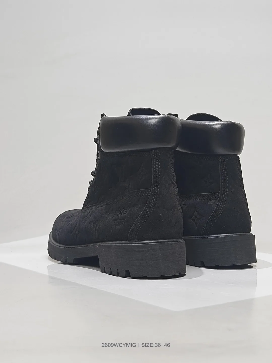 Timberland Lace-Up Boots in Black & Tan · view 8
