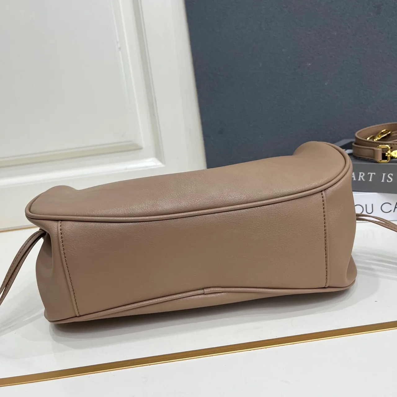 Prada Leather Hobo Bag in Grey · view 7