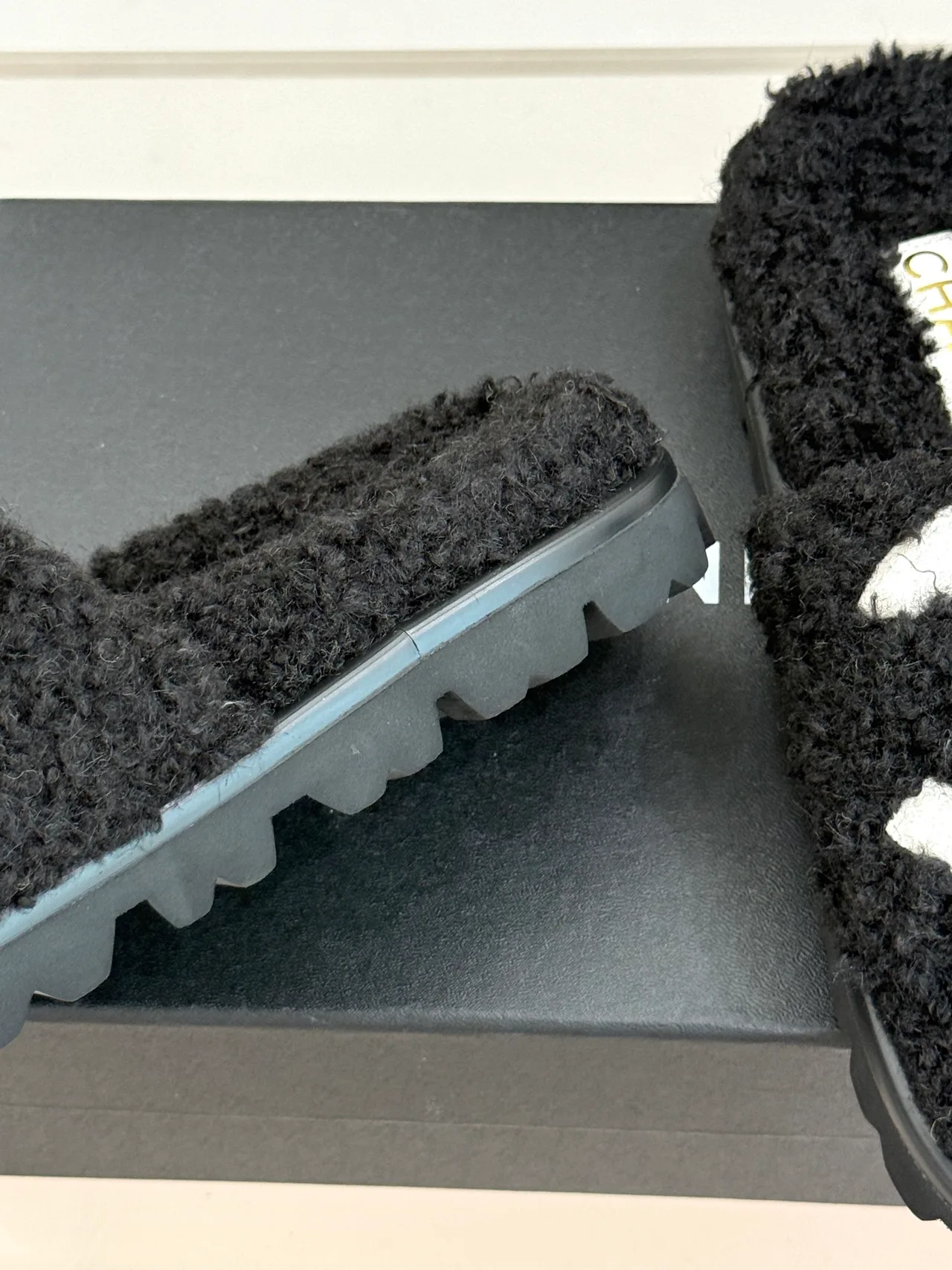 Chanel Denim Slippers in Black · view 6