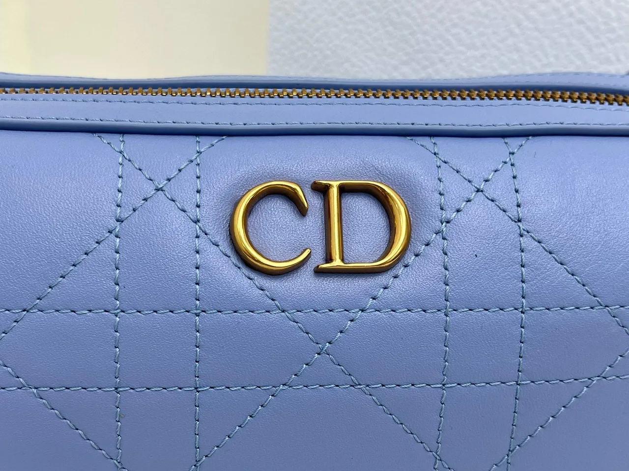 Dior Quilted Hobo Bag in Blue · view 5