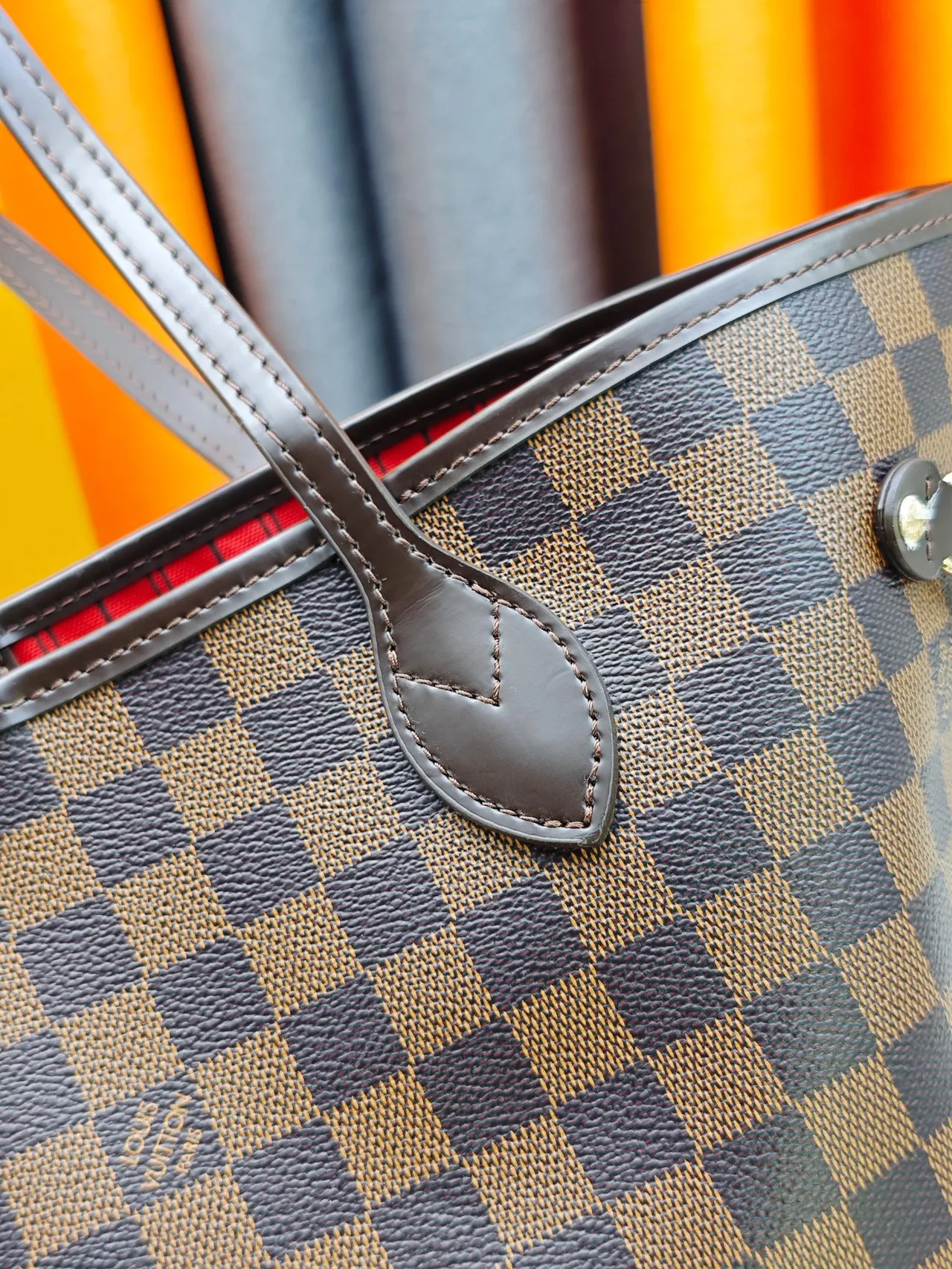 Louis Vuitton Neverfull Clutch in Brown · view 6