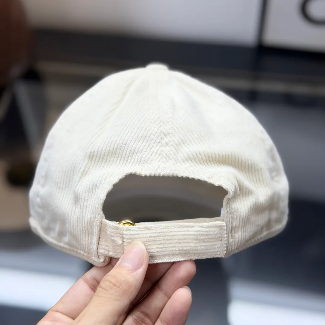 Moncler Smooth Baseball Cap in Cream · view 6
