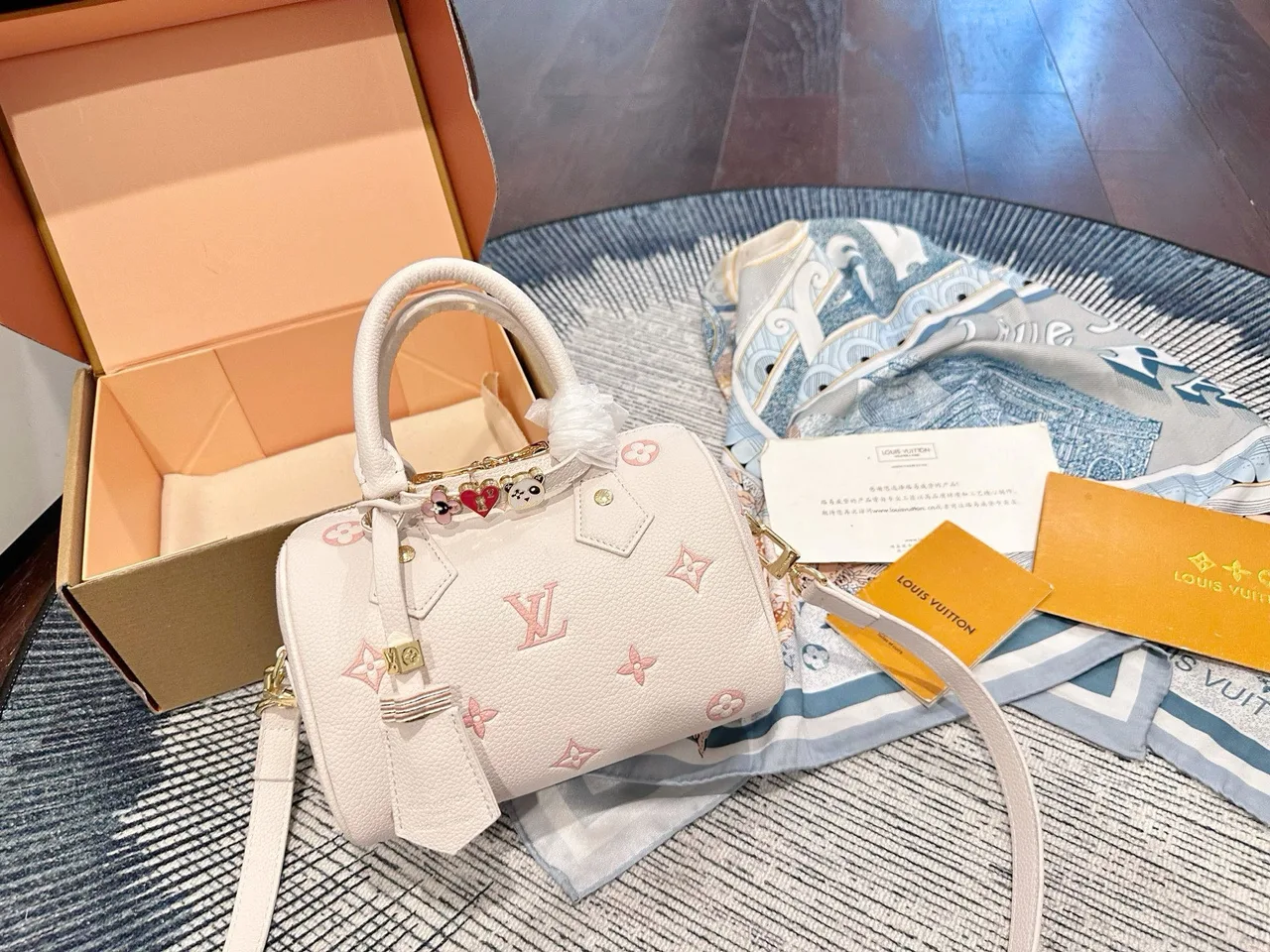 Louis Vuitton Speedy Nano Bag in White · view 1