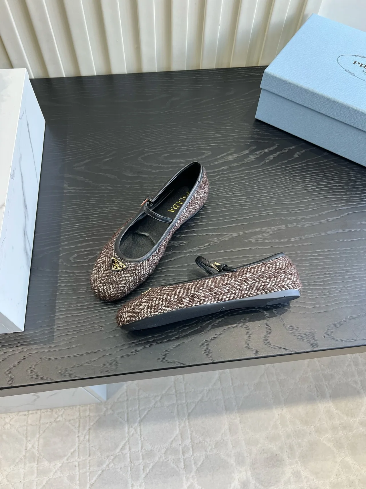 Prada Flats in Brown · view 4